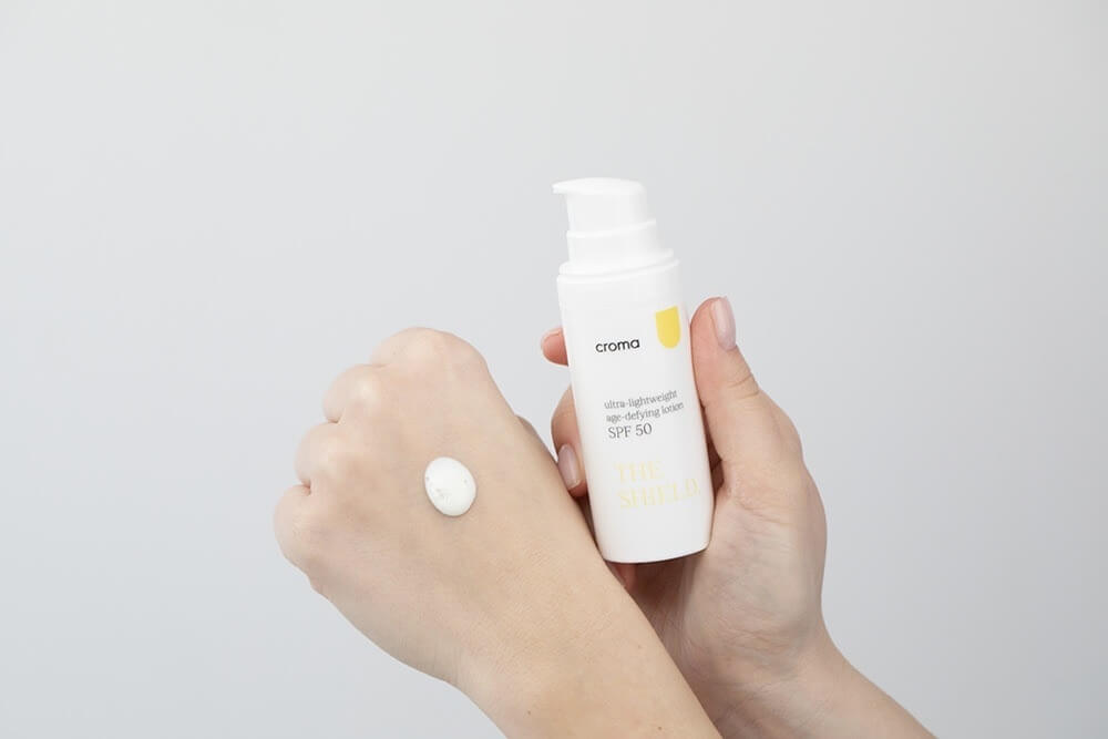 Croma The Shield – Ultra-Lightweight Lotion SPF 50 Ultralekki balsam przeciwstarzeniowy 50 ml