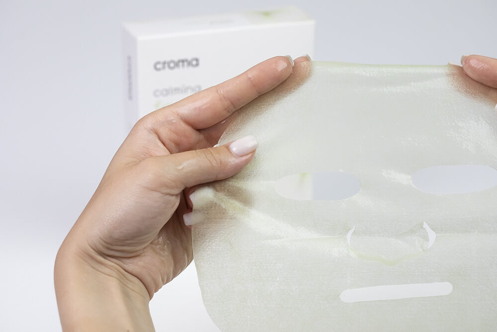 Croma Calming Face Mask Kojąca maska na twarz z aloesem, zieloną herbatą i olejem z owoców dzikiej róży 8 szt.