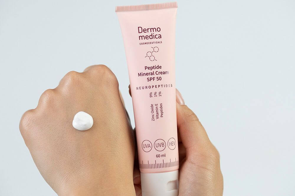 Dermomedica Peptide Mineral Cream SPF 50 Peptydowy krem z wysoką ochroną mineralną 60 ml