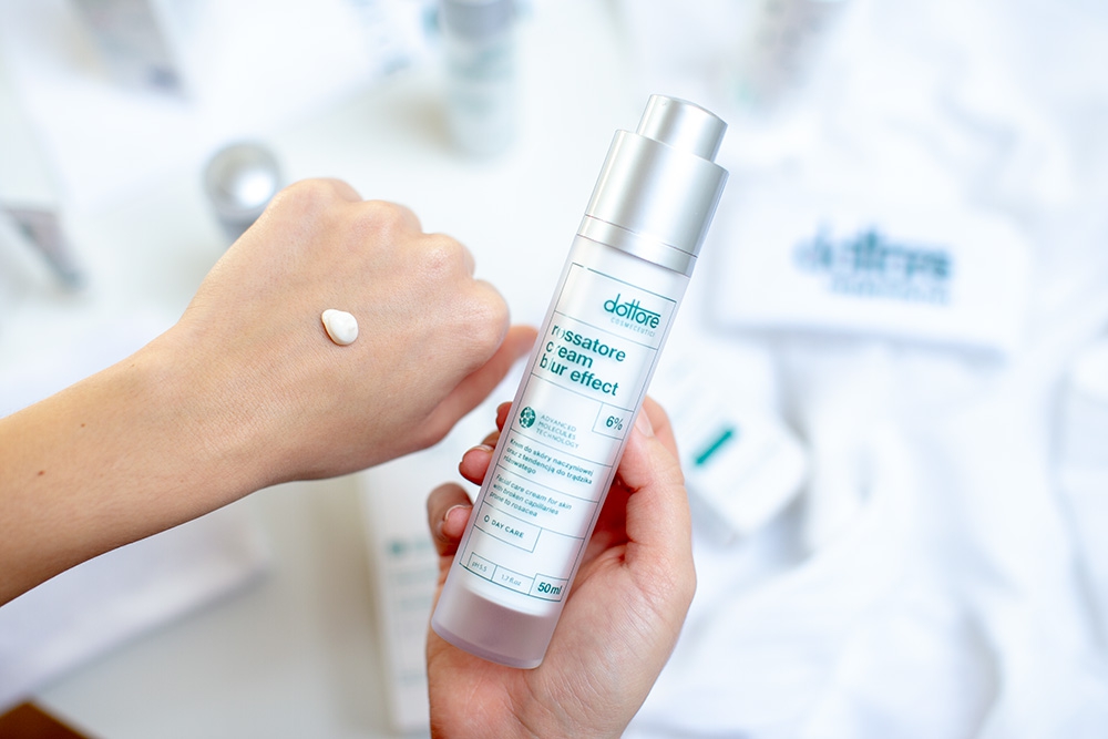 Dottore Rossatore Cream Blur Effect Krem do skóry naczyniowej z tendencją do trądzika różowatego 50 ml
