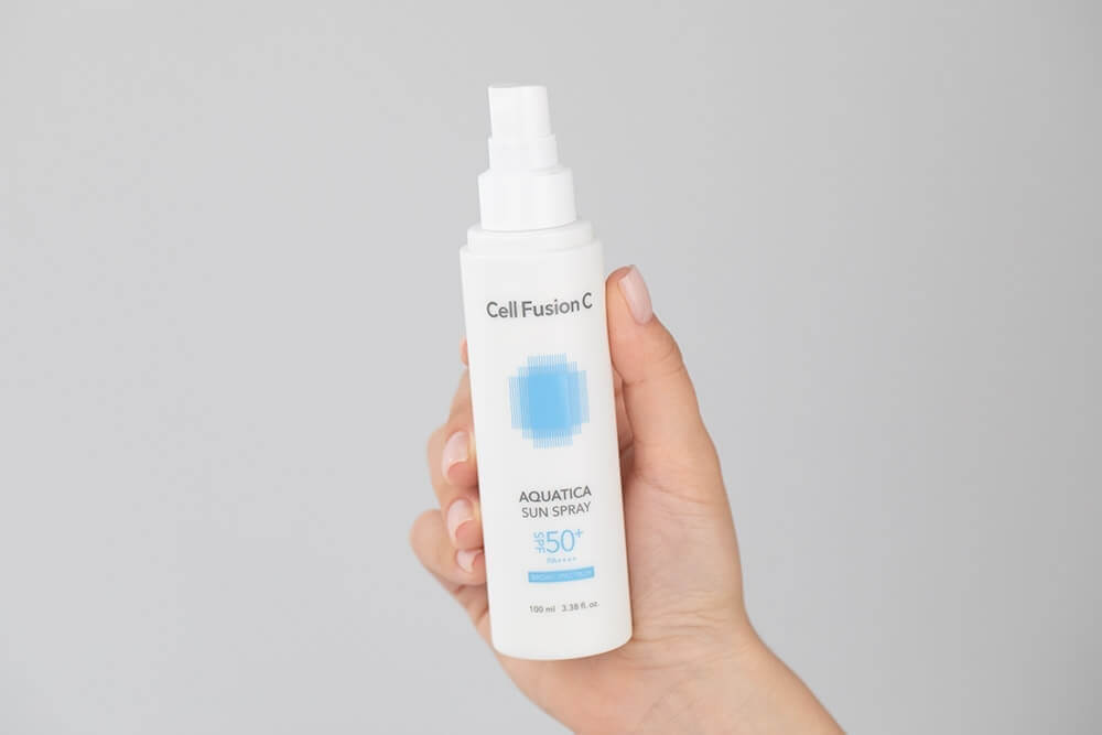 Cell Fusion C Aquatica Sun Spray SPF50+/PA ++++ Nawilżająca mgiełka do każdego rodzaju cery 100 ml