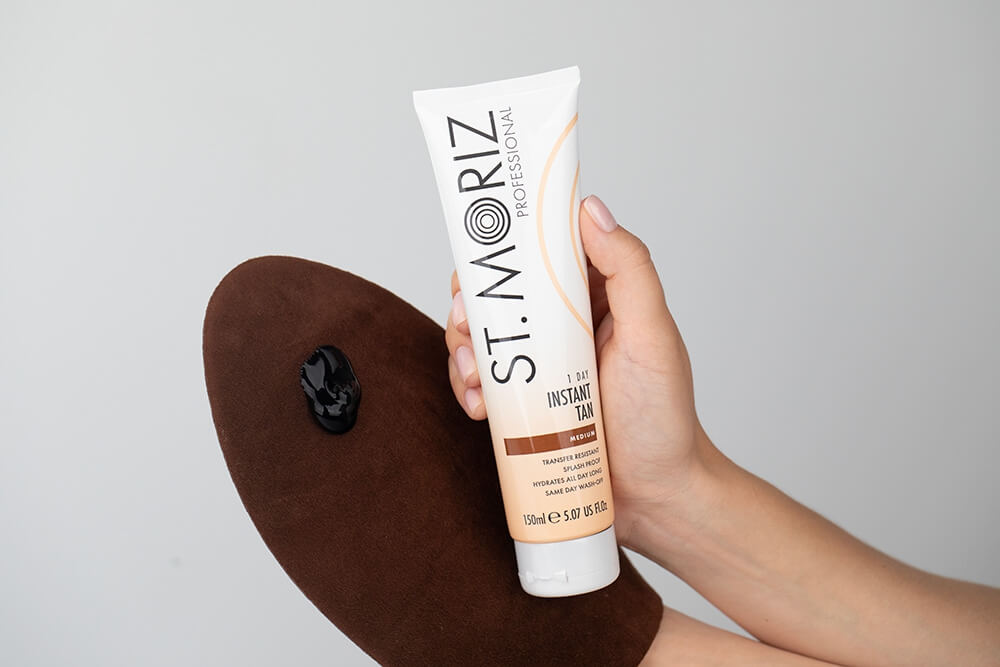 St Moriz 1 Day Instant Tan Medium Natychmiastowy zmywalny bronzer do ciała 150 ml
