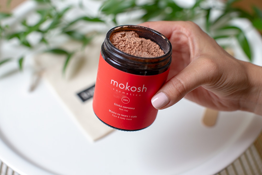 Mokosh Red Clay Face & Body Mask Glinka czerwona, maska na twarz i ciało 180 ml