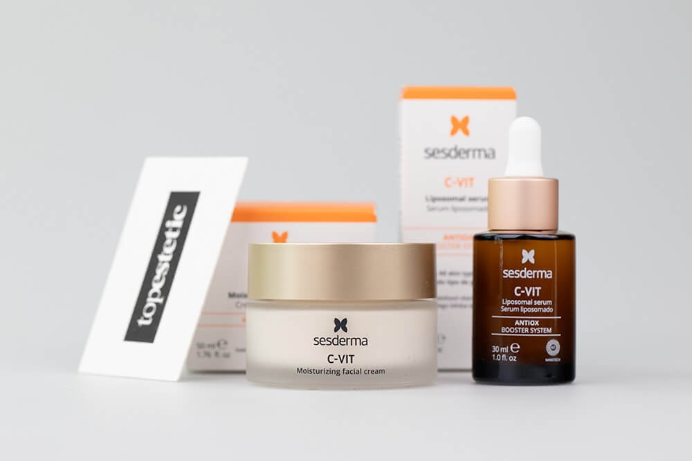 Sesderma C-VIT Moisturizing Facial Cream + Serum ZESTAW Krem nawilżający 50 ml + Serum liposomowe 30 ml