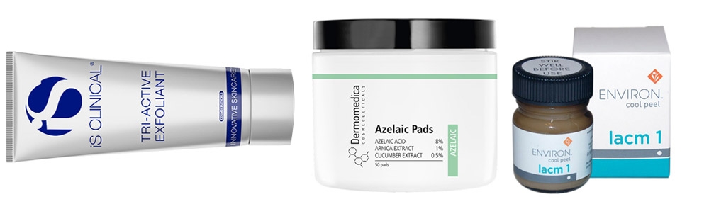 iS Clinical Tri-Active Exfoliating Masque Maseczka eksfoliująca 120 gDermomedica Azelaic Booster - Pads Płatki terapeutyczne z kwasem azelainowym 50 szt.Environ LACM 1 Peeling chłodzący w kremie 25 ml