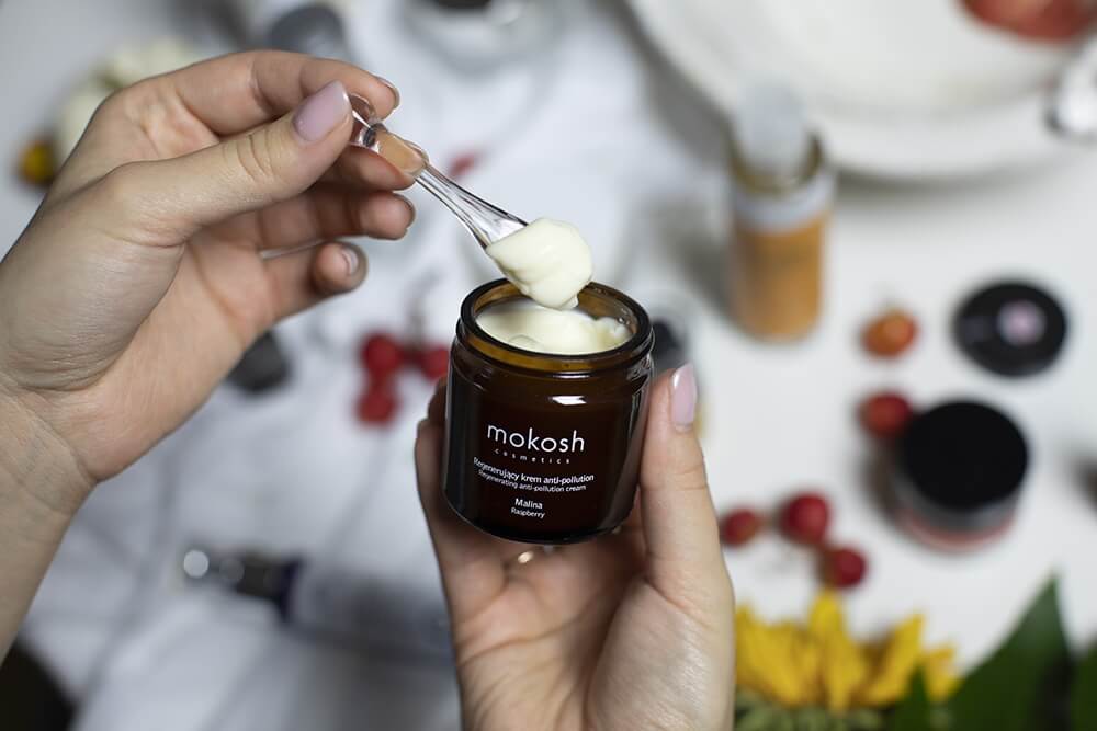 Mokosh Regenerating Anti Pollution Facial Cream - Raspberry Regenerujący krem do twarzy - malina 60 ml