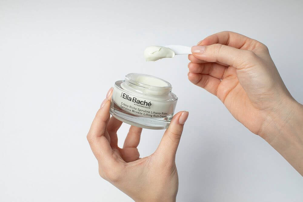 Ella Bache Spirulina Wrinkle-Lifting Rich Cream Bogaty przeciwzmarszczkowo - liftingujący krem ze spiruliną 50 mlElla Bache Spirulina Wrinkle-Lifting Rich Cream + Spirulina Lifting Eye Cream ZESTAW Bogaty przeciwzmarszczkowo - liftingujący krem ze spiruliną 50 ml + Liftingujący krem pod oczy ze spiruliną 15 ml