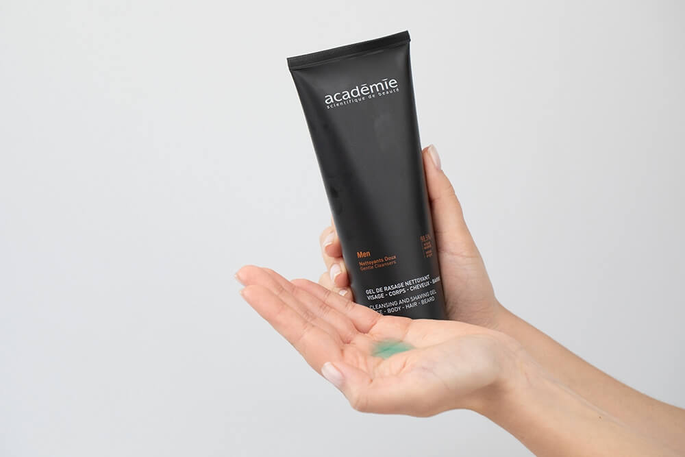 Academie Gel De Rasage Nettoyant Żel do golenia i mycia ciała oraz włosów 250 ml