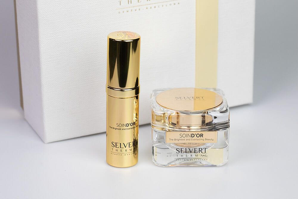 Selvert Thermal Soin D'Or Coffret ZESTAW Krem z czystym złotem 50 ml + Olej z czystym złotem 30 ml