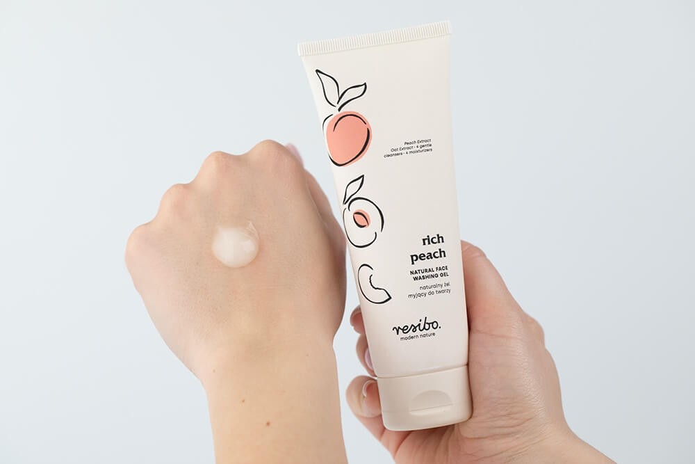 Resibo Rich Peach Naturalny żel myjący do twarzy z ekstraktem z brzoskwini 125 ml