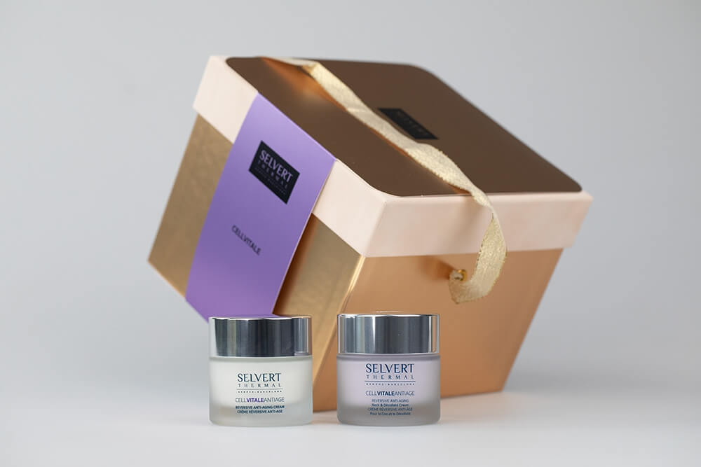 Selvert Thermal Cell Vitale Antiage Coffret ZESTAW Krem odwracający proces starzenia 50 ml + Krem na szyję i dekolt 50 ml