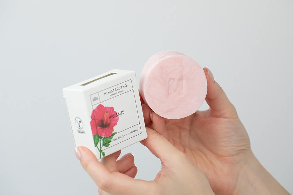 Ministerstwo Dobrego Mydła Hibiskus 2w1 Szampon w kostce 85 g