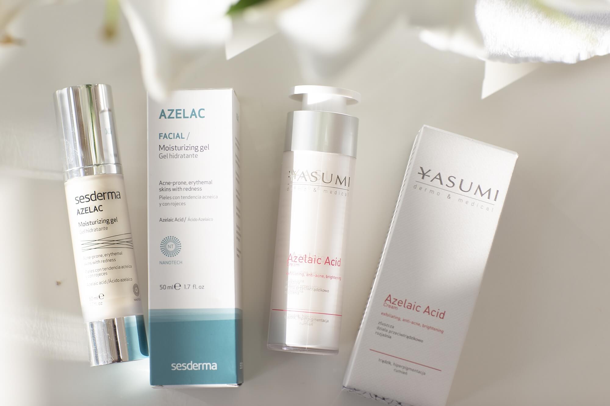 Sesderma Azelac Moisturizing Gel Żel do twarzy 50 mlYasumi Azelaic Acid Cream Krem z kwasem azelainowym 50 ml