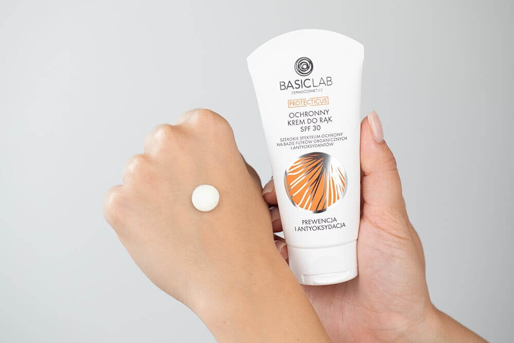 BasicLab Prewencja i Antyoksydacja SPF 30 PA ++++ Ochronny krem do rąk 75 ml
