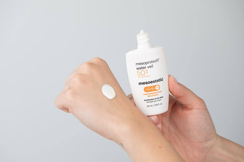 Mesoestetic Mesoprotech Water Veil SPF 50+ Ultralekki żel-krem SPF50+ 50 ml