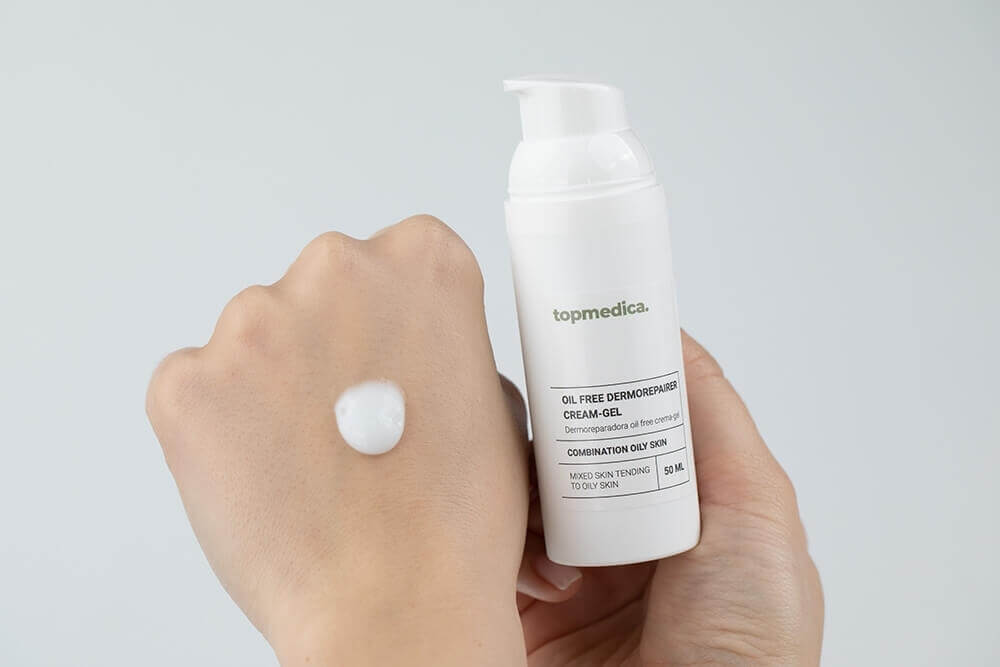 topmedica Oil Free Dermorepairer Krem-żel naprawczy z polisacharydami i karobem dla skóry tłustej i mieszanej 50 ml