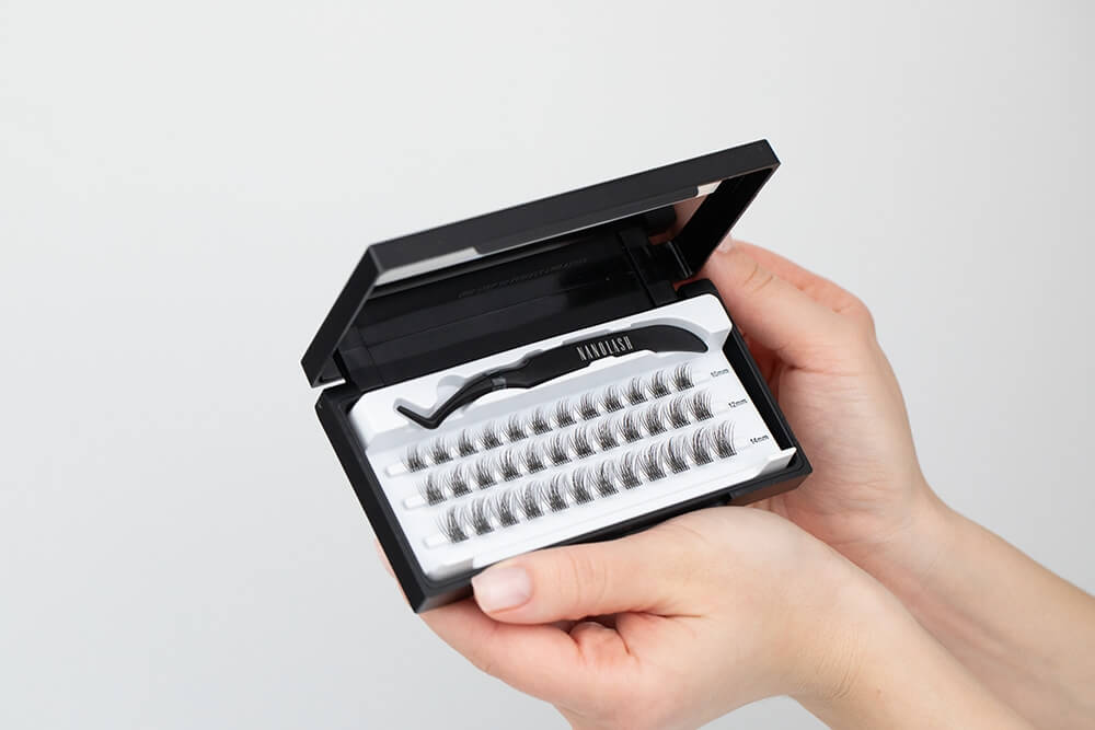 Nanolash Eyelash Extensions Stick & Go Pre-Glued Lashes Harmony Kępki sztucznych rzęs - pełna objętość 36 szt