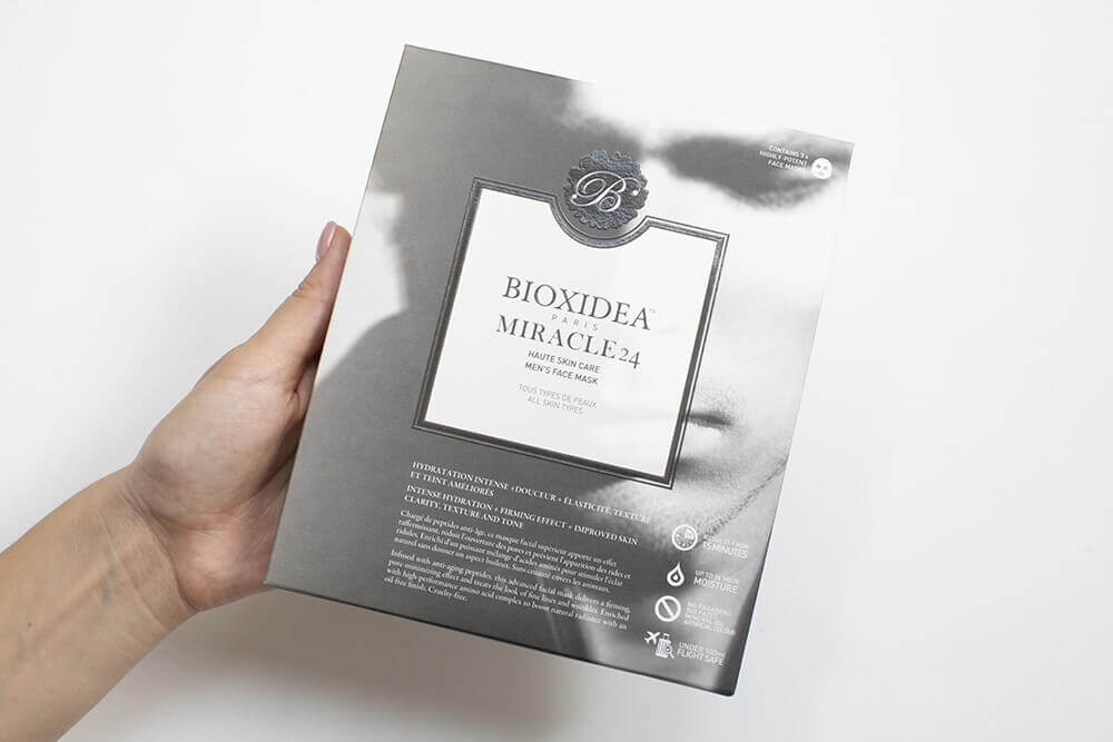 Bioxidea Miracle 24 Face Mask For Men ZESTAW Maska na twarz dla mężczyzn 3 szt.