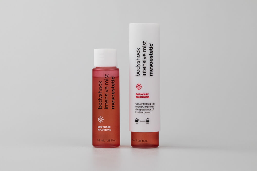 Mesoestetic Intensive Mist Dwufazowy preparat redukujący tkankę tłuszczową i cellulit 2 x 35 ml