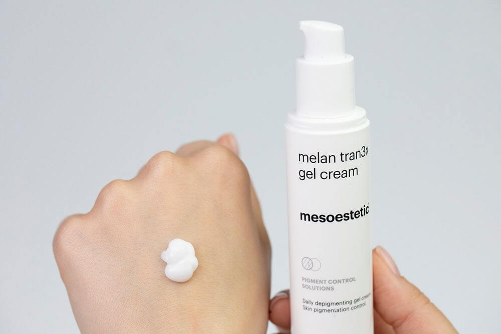 Mesoestetic Melan Tran3x Żel-krem o działaniu depigmentującym na dzień 50 ml