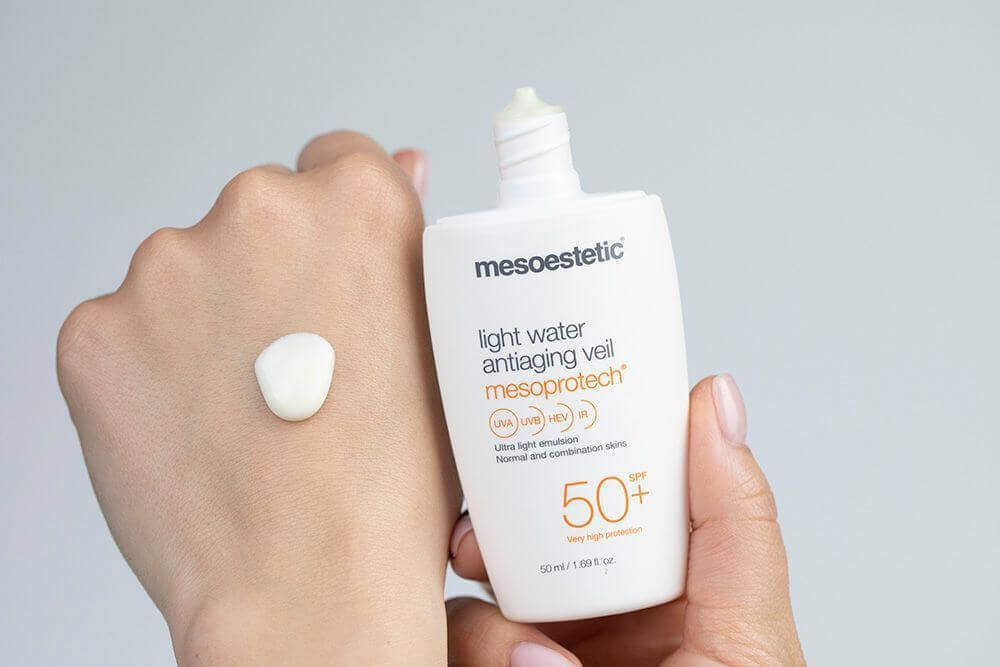 Mesoestetic Mesoprotech Water Veil SPF 50+ Ultralekki żel-krem SPF50+ 50 ml