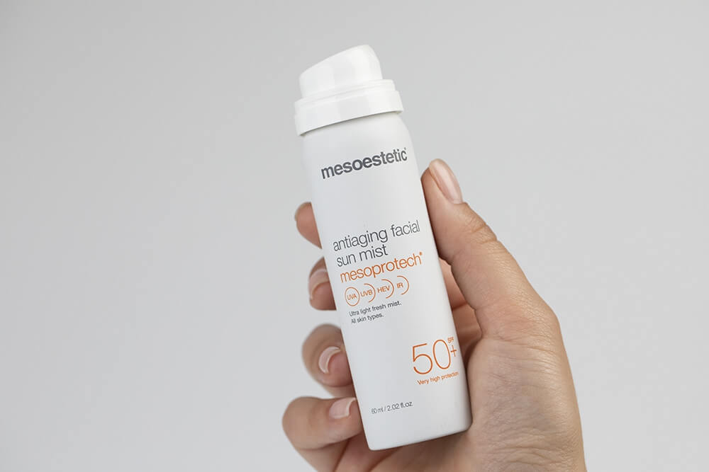 Mesoestetic Mesoprotech Antiaging Facial Sun Mist Mgiełka do twarzy SPF 50+ 60 ml