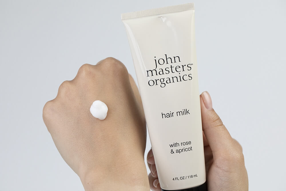 John Masters Organics Hair Milk With Rose And Apricot Mleczko do włosów z różą i morelą 118 ml