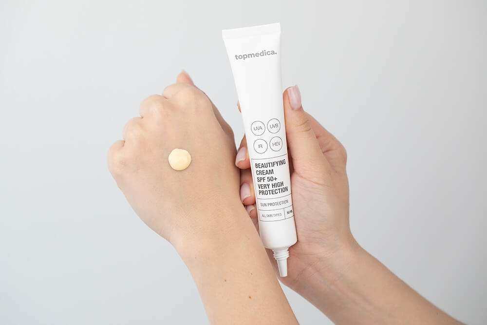 topmedica Beautifying Cream SPF 50+ Very High Protection Upiększający krem z bardzo wysoką ochroną 50 ml