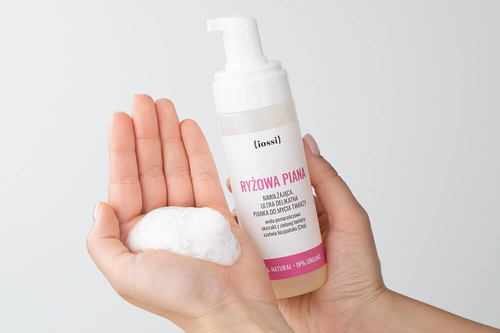 Iossi Ryżowa Piana Nawilżająca delikatna pianka do mycia twarzy 150 ml