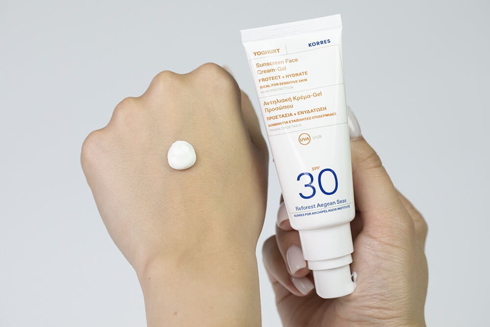 Korres Yoghurt Sunscreen Face Cream Gel SPF 30 Krem-żel ochronny do twarzy 40 ml