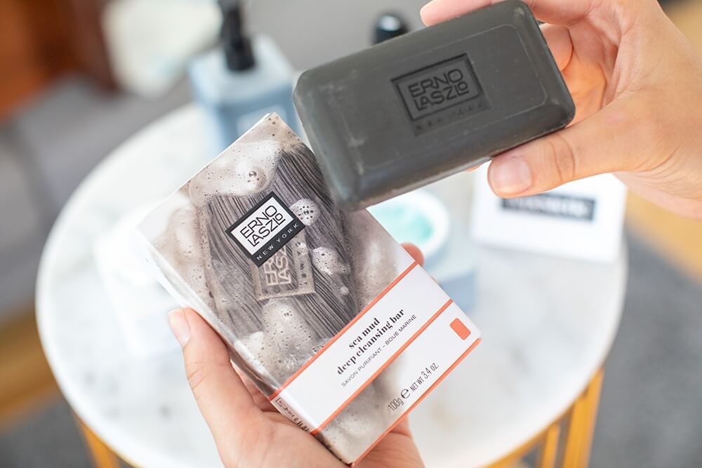 Erno Laszlo Sea Mud Deep Cleansing Bar Kostka do oczyszczania twarzy z błotem z Morza Martwego 100 g