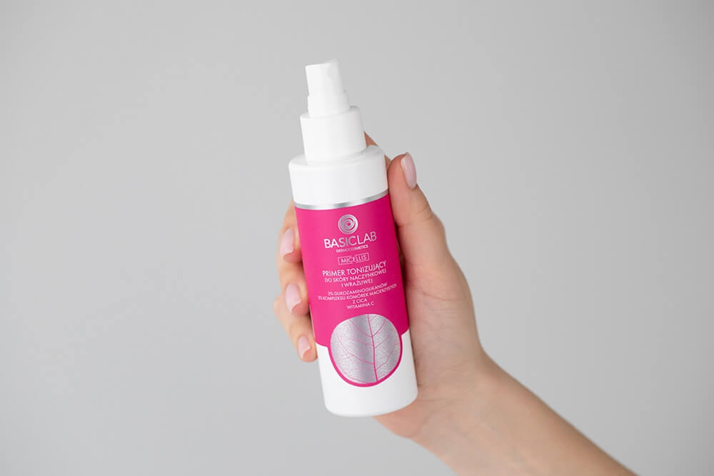 BasicLab Primer Tonizujący Primer do skóry naczynkowej i wrażliwej 150 ml
