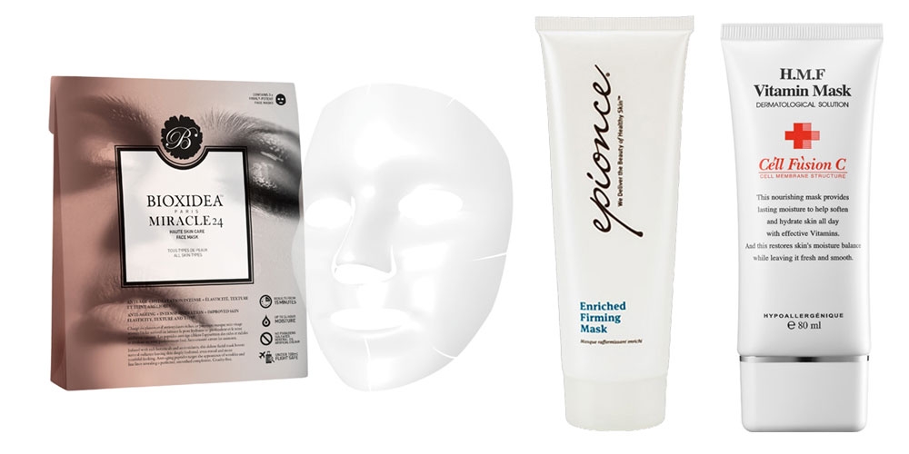 Bioxidea Miracle 24 Face Mask ZESTAW Maska na twarz nawilżająco - liftingująca 3 szt.Cell Fusion C H.M.F. Vitamin Mask Maska witaminowa 80 mlEpionce Enriched Firming Mask Maska ultra kojąca 75 g