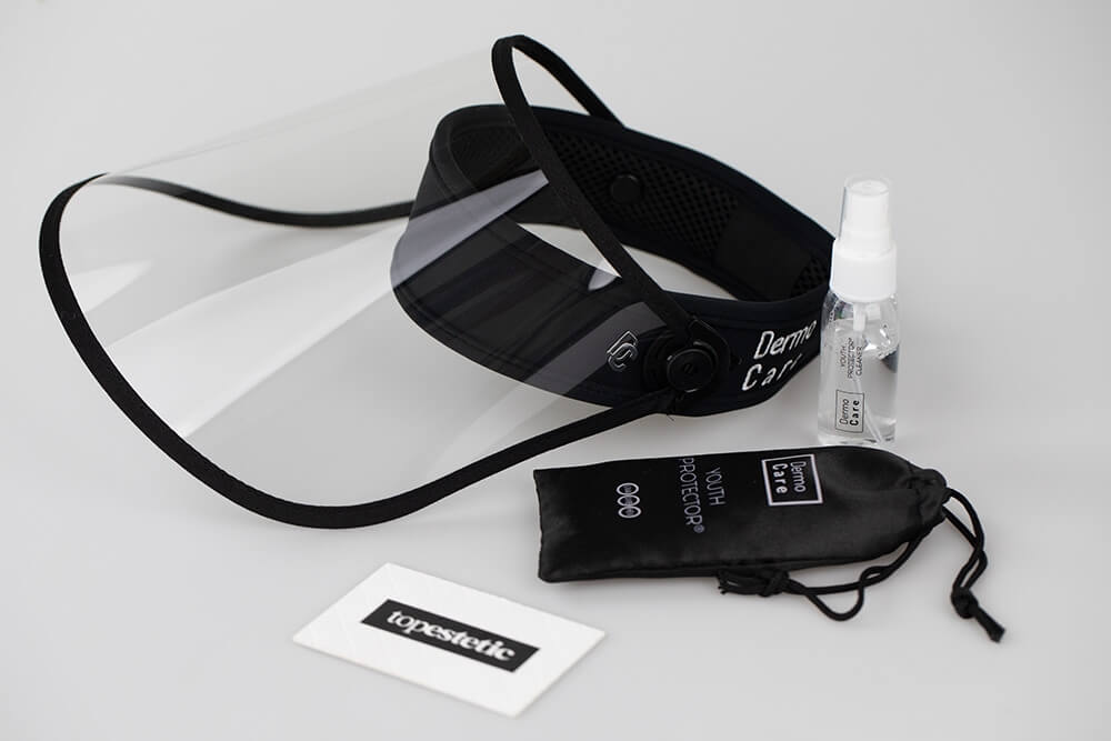 Dermomedica Youth Protector by DermoCare Photochromatic Przyłbica - wysoki poziom fotoprotekcji UPF 50+ z fotochromatyczną powłoką 1 szt