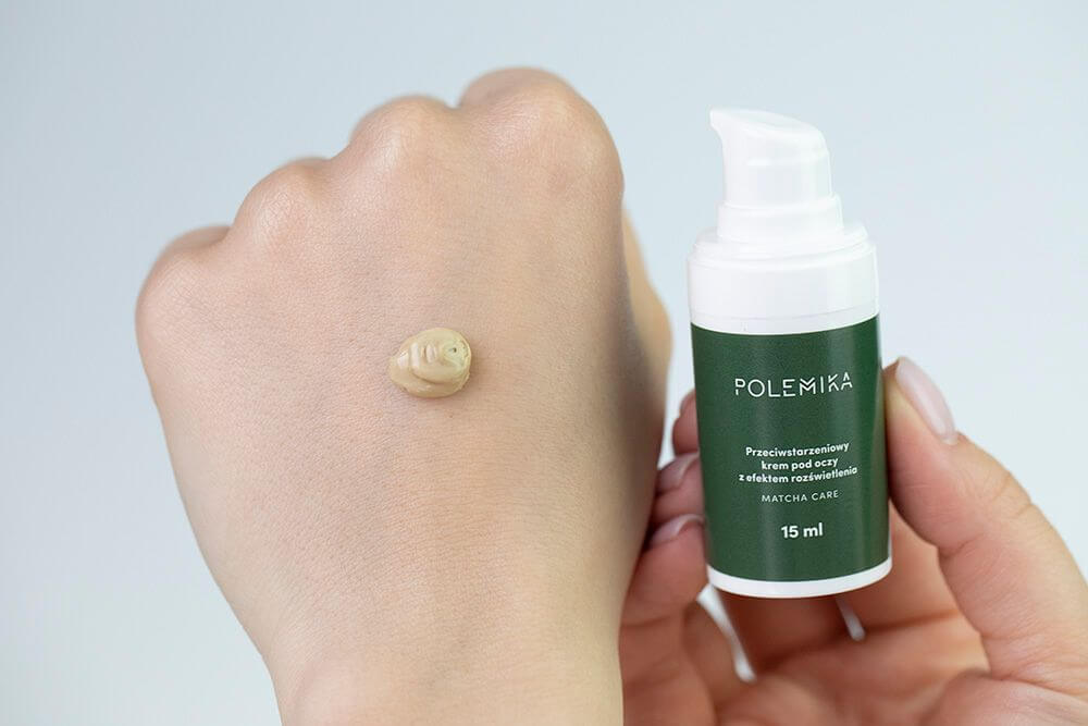 Polemika Matcha Care Przeciwstarzeniowy krem pod oczy z efektem rozświetlenia 15 ml