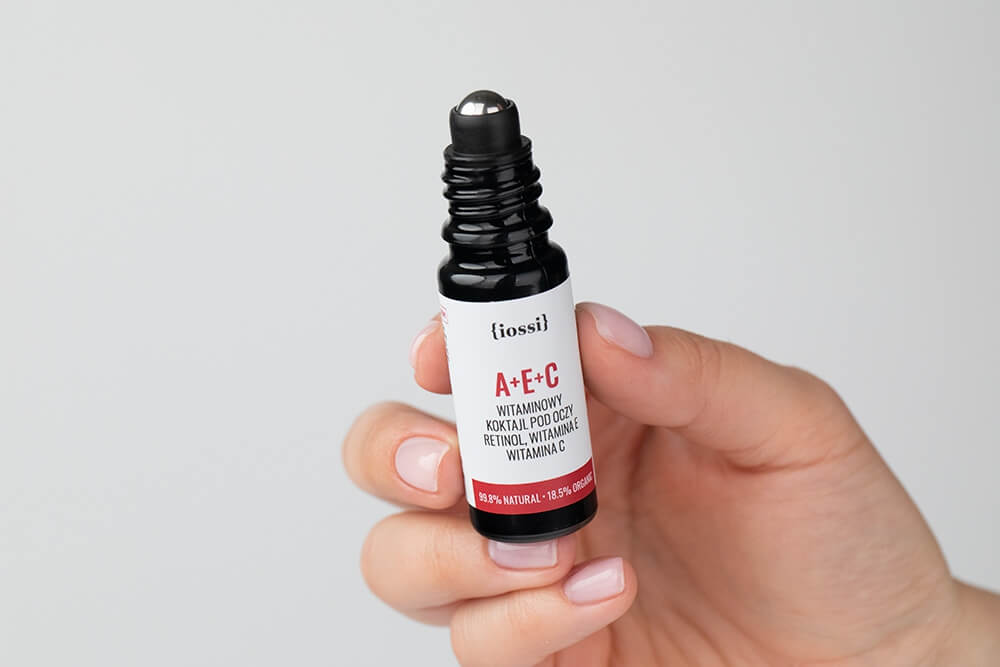 Iossi A+E+C Witaminowy koktajl pod oczy. Retinol, wit. E i C (metalowa kulka) 10 ml