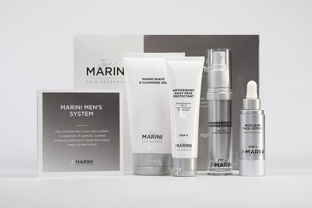 Jan Marini Men's System™ ZESTAW dla mężczyzn. Żel 147 ml + Lotion 30 ml + Lotion 30 ml + Krem SPF30 28 g