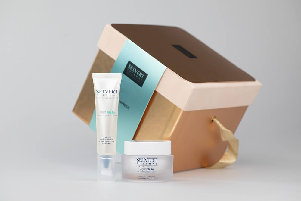 Selvert Thermal Aquafresh Coffret ZESTAW Lekki krem / żel nawadniający 50 ml + Ultra nawadniające serum 30 ml