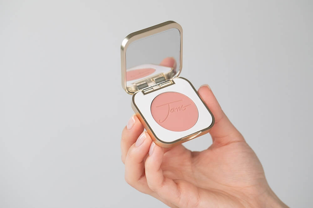 Jane Iredale Pure Pressed Blush Róż prasowany, antyutleniający (kolor Barely Rose) 3,2 g