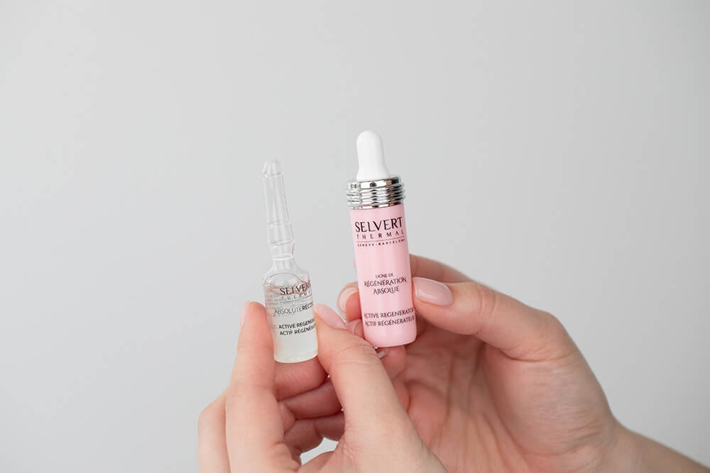 Selvert Thermal Active Regenerator With Snail Protein Extract Koncentrat regenerujący z ekstraktem wydzieliny ślimaka 5 ml