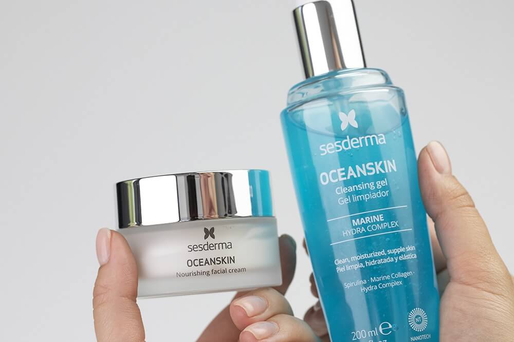 Sesderma Oceanskin Nourishing Facial Cream + Oceanskin Cleasing Gel ZESTAW Krem odżywczy 50 ml + Żel oczyszczający 200 ml