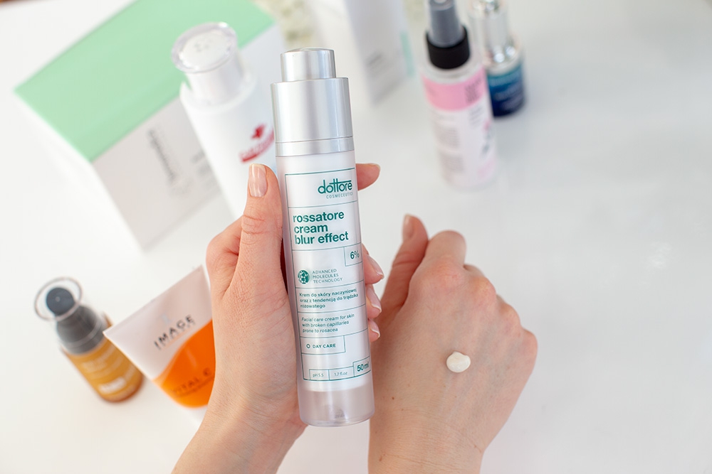 Dottore Rossatore Cream Blur Effect Krem do skóry naczyniowej z tendencją do trądzika różowatego 50 ml