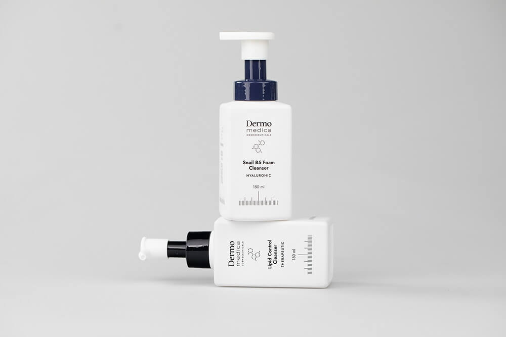 Dermomedica Lipid Control And Snail Foam Cleanser ZESTAW Pianka oczyszczająca 150 ml + Olejek myjący 150 ml