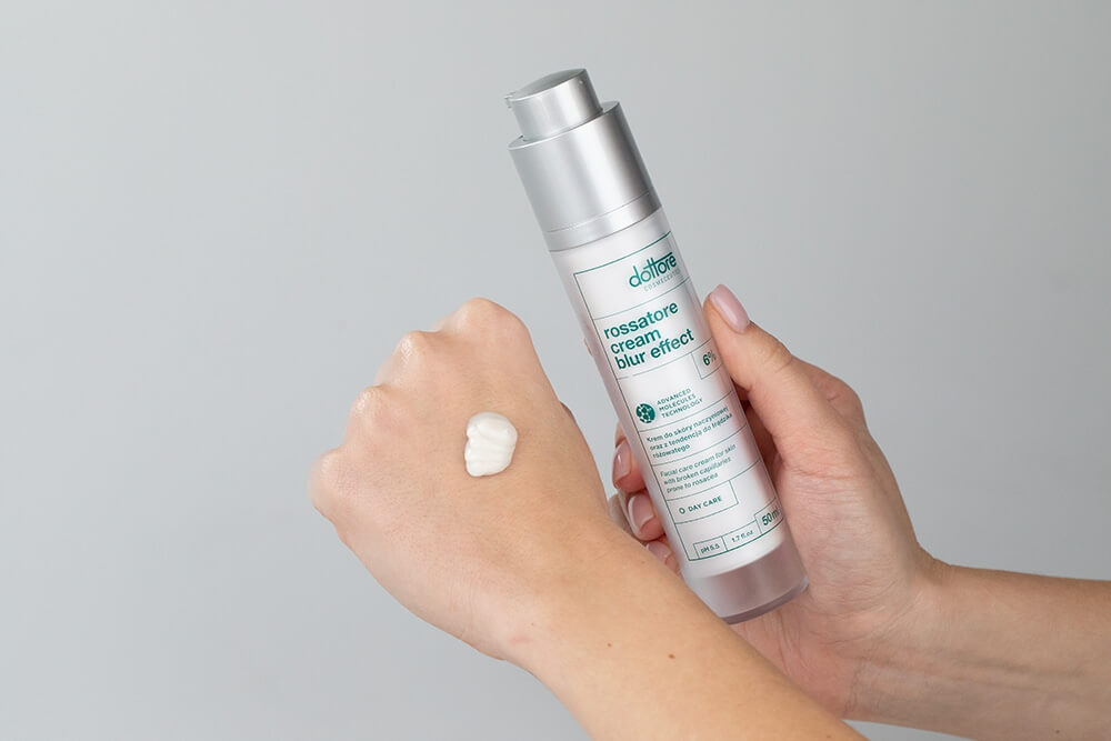 Dottore Rossatore Cream Blur Effect Krem do skóry naczyniowej z tendencją do trądziku różowatego 50 ml