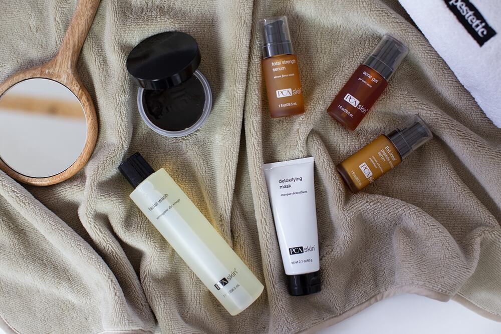 PCA Skin Pigment Bar Preparat oczyszczająco-rozjaśniający 92,4 gPCA Skin Total Strength Serum Serum 29.5 mlPCA Skin Acne Gel Żel przeciwtrądzikowy 29,5 mlPCA Skin ExLinea Peptide Smoothing Serum Serum z peptydami 29,5 mlPCA Skin Detoxifying Mask Maska z aktywnym węglem głęboko oczyszczająca 60 gPCA Skin Facial Wash Żel myjący 206.5 ml