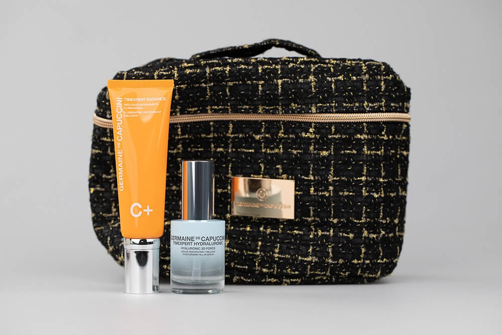 Germaine de Capuccini Deep Moisturising Routine Radiance C+ ZESTAW Serum nawilżająco-wypełniające 30 ml + Rewitalizująca emulsja do twarzy 50 ml