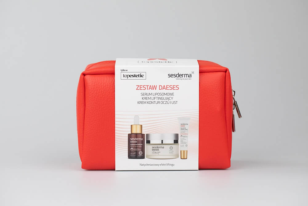 Sesderma Daeses ZESTAW Krem liftingujący 50 ml + Serum liposomowe liftingujące 30 ml + Krem kontur oczu i ust 15 ml +Kosmetyczka 1 szt
