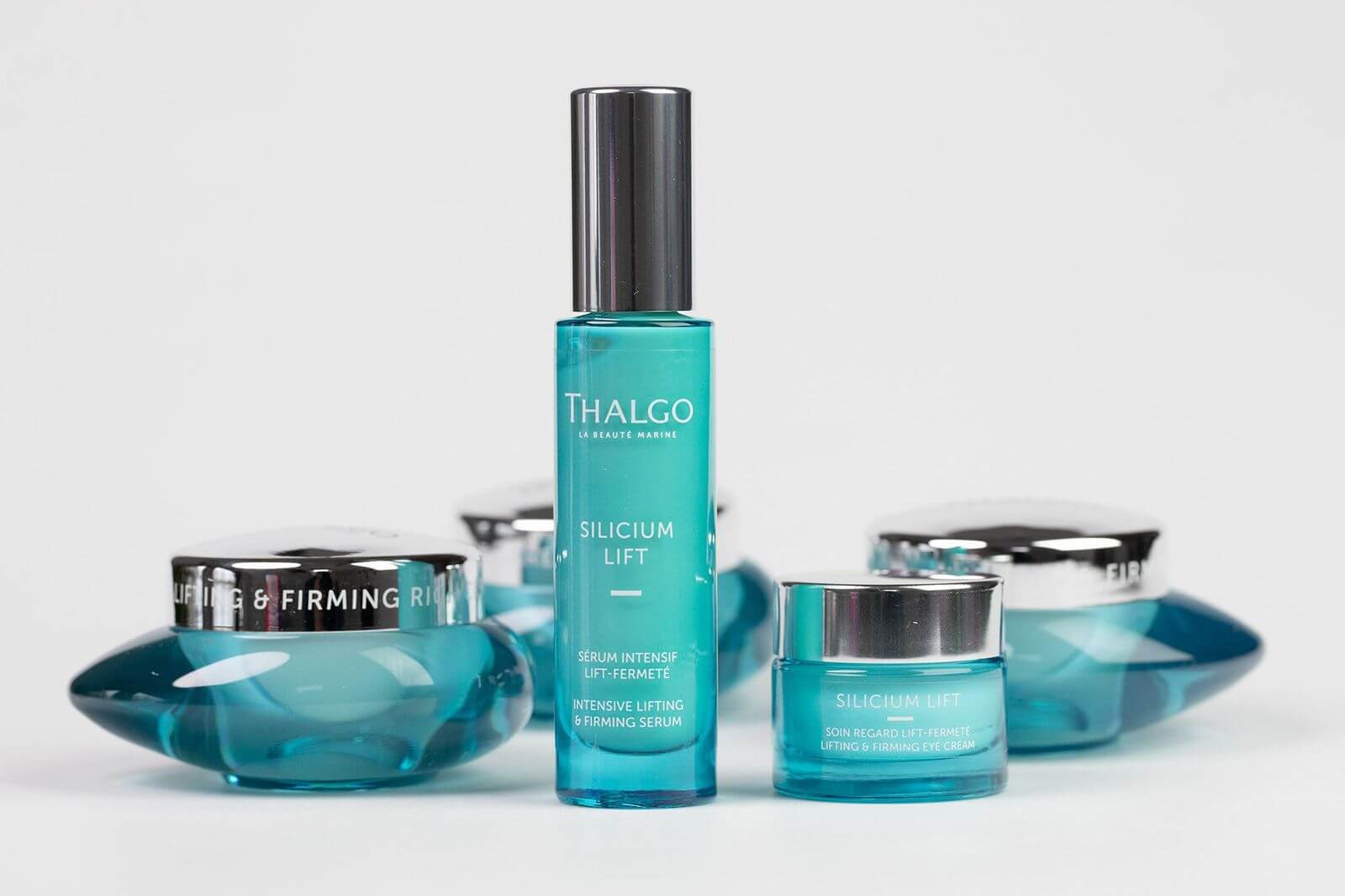 Thalgo Intensive Lifting And Firming Serum Intensywne liftingująco-ujędrniające serum 30 mlThalgo Lifting & Firming Eye Cream Liftingująco-ujędrniający krem na okolice oczu 15 mlThalgo Lifting & Firming Rich Cream Bogaty liftingująco-ujędrniający krem 50 mlThalgo Lifting & Firming Cream Liftingująco-ujędrniający krem 50 mlThalgo Lifting & Firming Night Care Liftingująco-ujędrniający krem na noc 50 ml