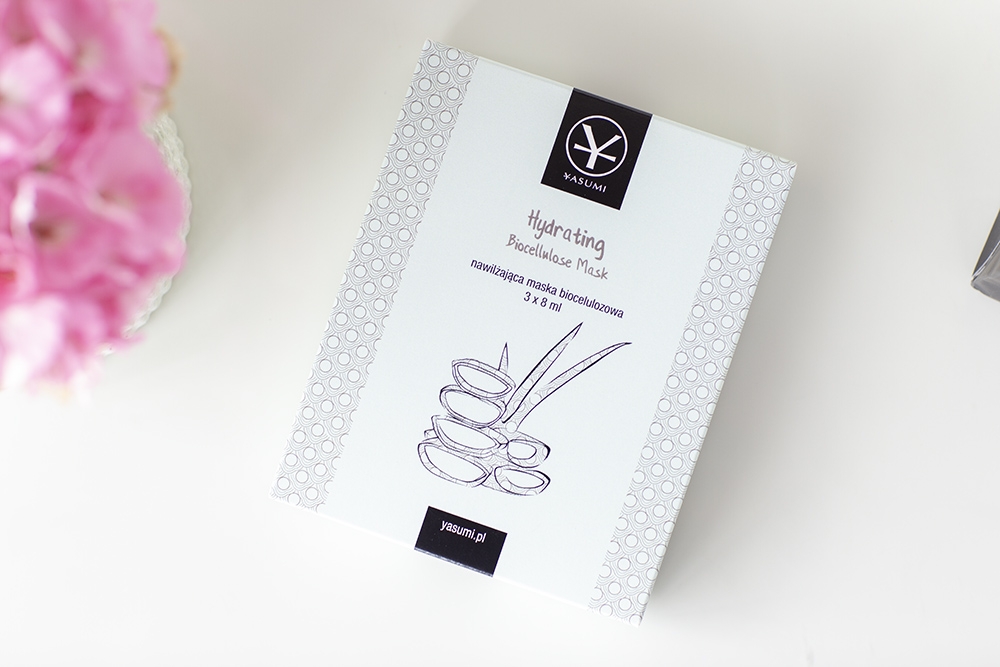 Yasumi Hydrating Face and Neck Biocellulose Mask Nawilżająca maska biocelulozowa na twarz i szyję 3 szt.