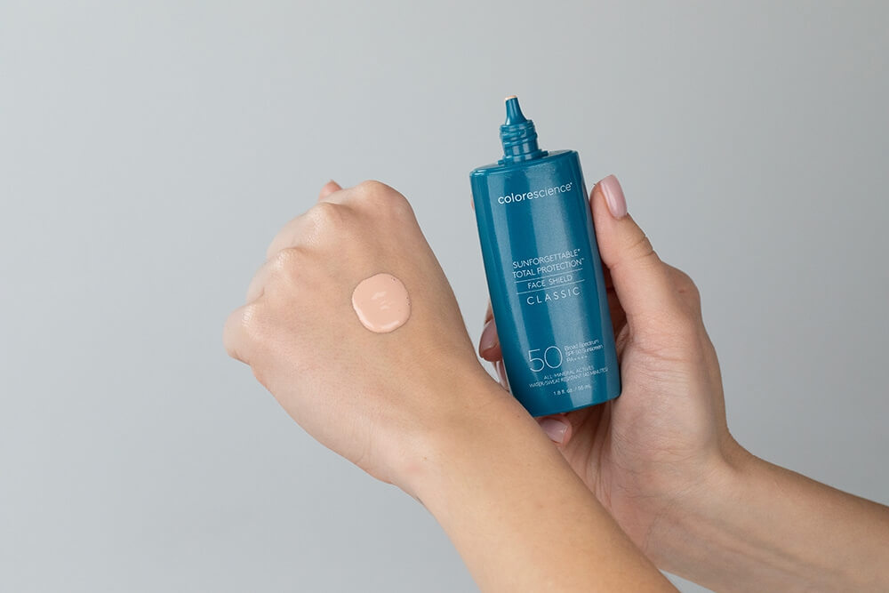 Colorescience Sunforgettable Total Protection Face Shield SPF 50 Minerały w emulsji do twarzy ( kolor Classic ) 55 ml